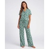 image:imageReal Essentials 2 Pack Womens Button Up Pajama Sets Short Sleeve Notch Collar Lounge Sleep PJ Open Bottom Pants Button DownMistletoe Flowers  Carinaria Hearts