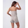 image:imageReal Essentials 2 Pack Womens Lace Trim Cami and Short Set Cute Pajama PJ Sleepwear Nightwear Pajamas Sleep Soft DrawstringSolid Quiet Shade  Solid Ultimate Grey