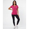 image:imageReal Essentials 5 Pack Womens Short Sleeve VNeck TShirt Athletic Workout Work Casual and Spring TopsSolid Black  Charcoal  Solid Bright White  Solid Raspberry Sorbet  Solid Fragrant Lilac