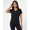 image:imageReal Essentials 5 Pack Womens Short Sleeve VNeck TShirt Athletic Workout Work Casual and Spring TopsSolid Black  Solid Black  Solid Black  Solid Black  Solid Black
