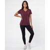 image:imageReal Essentials 5 Pack Womens Short Sleeve VNeck TShirt Athletic Workout Work Casual and Spring TopsSolid Black  Solid Bright White  Charcoal  Burgundy  Solid Elemental Blue