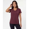 image:imageReal Essentials 5 Pack Womens Short Sleeve VNeck TShirt Athletic Workout Work Casual and Spring TopsSolid Black  Solid Bright White  Charcoal  Burgundy  Solid Elemental Blue