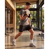image:imageReal Essentials 3 Pack Mens 2 in 1 Mesh 7 Running Workout Gym Shorts with Compression Liner Available in Big amp TallSet 10