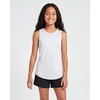 image:imageReal Essentials 4 Pack Girls DryFit Active Tank Top  Gym Running Workout Athletic Shirt for Kids Teens YouthSet 10