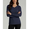 image:imageReal Essentials 4 Pack Womens Long Sleeve Dry Fit VNeck TShirt  Active Athletic Workout Gym Top Plus AvailableSet 11