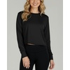 image:imageReal Essentials 5 Pack Womens DryFit Long Sleeve Crop Top  Running Workout Gym Athletic Crew Neck Shirt Plus AvailableSet 14