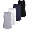 image:imageReal Essentials 4 Pack Girls DryFit Active Tank Top  Gym Running Workout Athletic Shirt for Kids Teens YouthSet 10
