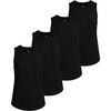image:imageReal Essentials 4 Pack Girls DryFit Active Tank Top  Gym Running Workout Athletic Shirt for Kids Teens YouthSet 9