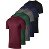 image:imageReal Essentials 5 Pack Mens DryFit Short Sleeve Crew Neck T Shirts Fitness Running Gym Workout Cool Exercise Athletic TeeSet 23