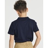 image:imageReal Essentials 3 Pack Boys Short Sleeve Jersey Cotton Polo Shirt  Uniform Youth Dress Shirt Ages 418Set 9