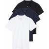 image:imageReal Essentials 3 Pack Boys Short Sleeve Jersey Cotton Polo Shirt  Uniform Youth Dress Shirt Ages 418Set 9