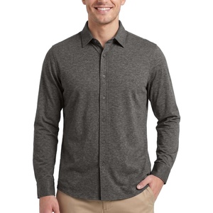 image:imageReal Essentials Mens 1 amp 3PK Cotton Button Down ShirtCharcoal Heather