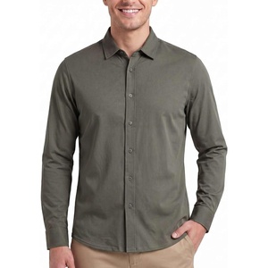image:imageReal Essentials Mens 1 amp 3PK Cotton Button Down ShirtSolid Desert Sage