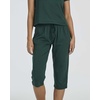 image:imageReal Essentials 2 Pack Womens Cotton Short Sleeve Top and Capri Pants Pajama Lounge PJ Sets with Pocket Available In PlusSet 2