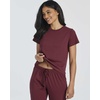 image:imageReal Essentials 2 Pack Womens Cotton Short Sleeve Top and Capri Pants Pajama Lounge PJ Sets with Pocket Available In PlusSet 7