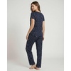 image:imageReal Essentials Ladies SS Yummy Crew Shirt and Open Bottom Pant SetNavy Blazer Stars  Moonbeam Check