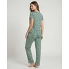 image:imageReal Essentials 2 Pack Womens Pajama Sets Short Sleeve Crew Neck Top and Pants Soft Yummy Cute Summer Pjs for WomenMistletoe Flowers  Carinaria Hearts