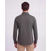 image:imageReal Essentials Mens Long Sleeve Cotton Button Down Shirt Casual Dress Shirts Business Work Office Collared Button Up TopSolid Black  Charcoal Heather  Grey Heather