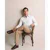 image:imageReal Essentials Mens Long Sleeve Cotton Button Down Shirt Casual Dress Shirts Business Work Office Collared Button Up TopSolid Bright White