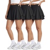 image:imageReal Essentials 3 Pack Womens 14 Layered Ruffle Flowy Tennis Golf Skorts Pockets Pleated Mini Skirt Athletic Liner ShortsSet 9