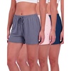 image:imageReal Essentials 3 Pack Womens Pajama Shorts Sleep Lounge Sweatshorts Comfy Sleepwear Bottoms Available in PlusSet D