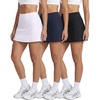 image:imageReal Essentials 3 PackWomens 14 Pleated Tennis Skorts Golf Skirt High Waisted Athletic Running Casual Shorts with PocketsSet 10