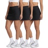image:imageReal Essentials 3 PackWomens 14 Pleated Tennis Skorts Golf Skirt High Waisted Athletic Running Casual Shorts with PocketsSet 9