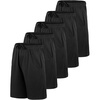 image:imageReal Essentials 5 Pack Boys Mesh Basketball Athletic Shorts with Pockets  Teen Kids Youth Quick Dry Soccer Running GymSet 17
