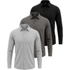 Solid Black  Charcoal Heather  Grey Heather