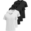 image:imageReal Essentials 5 Pack Mens VNeck DryFit Moisture Wicking Active Athletic Tech Performance TShirtSet 17