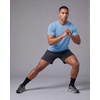 image:imageReal Essentials 5 Pack Mens Breeze Tech Crew Neck TShirts  Short Sleeve Athletic Workout Gym Tees Big amp Tall AvailableSolid Black  Charcoal  Navy Blazer  Solid Clear Sky  Solid Desert Sage