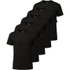 image:imageReal Essentials 5 Pack Mens Breeze Tech Crew Neck TShirts  Short Sleeve Athletic Workout Gym Tees Big amp Tall AvailableSolid Black  Solid Black  Solid Black  Solid Black  Solid Black