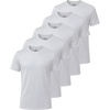 image:imageReal Essentials 5 Pack Mens Breeze Tech Crew Neck TShirts  Short Sleeve Athletic Workout Gym Tees Big amp Tall AvailableSolid Bright White  Solid Bright White  Solid Bright White  Solid Bright White  Solid Bright White