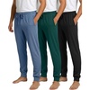 image:image3Pack Mens Cotton Lounge Sleep Joggers by Real EssentialsSet 7