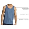 image:image5 Pack Mens Mesh Muscle Tank Top Sleeveless Shirt Athletic Workout Gym  Available in Big amp Tall Bodybuilding Active Training Lifting Exercise Running Cooling Moisture Wicking Quick DrySet 2