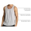 image:image5 Pack Mens Mesh Muscle Tank Top Sleeveless Shirt Athletic Workout Gym  Available in Big amp Tall Bodybuilding Active Training Lifting Exercise Running Cooling Moisture Wicking Quick DrySet 4