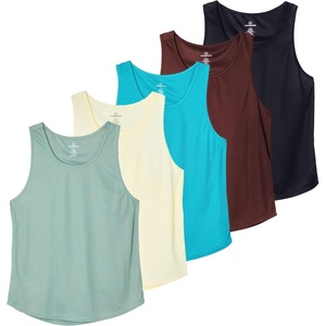 image:image5 Pack Mens Mesh Muscle Tank Top Sleeveless Shirt Athletic Workout Gym  Available in Big amp Tall Bodybuilding Active Training Lifting Exercise Running Cooling Moisture Wicking Quick DrySet 6