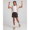 image:image3 Pack Girls Fleece Lounge Shorts Sweat Athletic Casual Pockets Kids Teens  Available in Sizes 416 Cotton Blend Camp Sleepovers Track Sleep Travel Wear Drawstring Elastic Waist Soft Warm PJsSolid Black  Solid Chocolate Torte  Solid Moonbeam