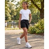 image:image3 Pack Girls Fleece Lounge Shorts Sweat Athletic Casual Pockets Kids Teens  Available in Sizes 416 Cotton Blend Camp Sleepovers Track Sleep Travel Wear Drawstring Elastic Waist Soft Warm PJsSolid Black  Grey Heather  Solid Pale Lilac