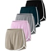 image:image5 Pack Girls Dolphin Shorts Dry Fit Athletic Running Volleyball Youth Gym  Available in Sizes 416 Volleyball Cheer Soccer Camp Elastic Waist Basketball Hiking Yoga Stretch Light amp Quick DrySet 8