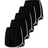 image:image5 Pack Girls Dolphin Shorts Dry Fit Athletic Running Volleyball Youth Gym  Available in Sizes 416 Volleyball Cheer Soccer Camp Elastic Waist Basketball Hiking Yoga Stretch Light amp Quick DrySet 9