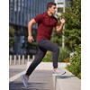 image:image3 Pack Mens Dry Fit Short Sleeve Hoodies Shirts Athletic Workout Gym  Available In Big amp Tall Moisture Wicking Pullover Drawstring Running Fishing Hiking Soccer Training Summer StretchSet 9
