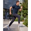 image:image3 Pack Mens Dry Fit Short Sleeve Hoodies Shirts Athletic Workout Gym  Available In Big amp Tall Moisture Wicking Pullover Drawstring Running Fishing Hiking Soccer Training Summer StretchSet 8