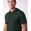 image:image3 Pack Mens Dry Fit Short Sleeve Hoodies Shirts Athletic Workout Gym  Available In Big amp Tall Moisture Wicking Pullover Drawstring Running Fishing Hiking Soccer Training Summer StretchSet 2