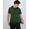 image:image3 Pack Mens Dry Fit Short Sleeve Hoodies Shirts Athletic Workout Gym  Available In Big amp Tall Moisture Wicking Pullover Drawstring Running Fishing Hiking Soccer Training Summer StretchSet 4