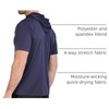 image:image3 Pack Mens Dry Fit Short Sleeve Hoodies Shirts Athletic Workout Gym  Available In Big amp Tall Moisture Wicking Pullover Drawstring Running Fishing Hiking Soccer Training Summer StretchSet 12