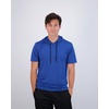 image:image3 Pack Mens Dry Fit Short Sleeve Hoodies Shirts Athletic Workout Gym  Available In Big amp Tall Moisture Wicking Pullover Drawstring Running Fishing Hiking Soccer Training Summer StretchSet 4