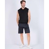 image:image3 Pack Mens Dry Fit Tank Top Hoodie Sleeveless Hooded Workout Gym Active  Available in Big amp Tall Gym Bodybuilding Running Muscle Cut Drawstring Hood Work Soccer Breathable amp LightweightSet 2