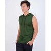 image:image3 Pack Mens Dry Fit Tank Top Hoodie Sleeveless Hooded Workout Gym Active  Available in Big amp Tall Gym Bodybuilding Running Muscle Cut Drawstring Hood Work Soccer Breathable amp LightweightSet 2