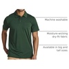image:image3 Pack Mens Polo Shirts with Pocket Short Sleeve Dry Fit Golf Work Casual  Available in Big amp Tall Work Rugby Casual Business Wear Tactical Wrinkle Resistant Breathable amp Moisture WickingSet 1